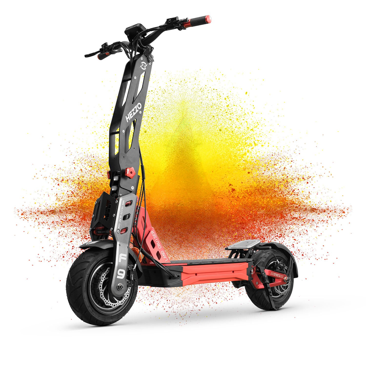 Hezzo F9 Electric Scooter Dual 8000W Powerful Motor foldable Electric Scooter for Adults Hezzo F9