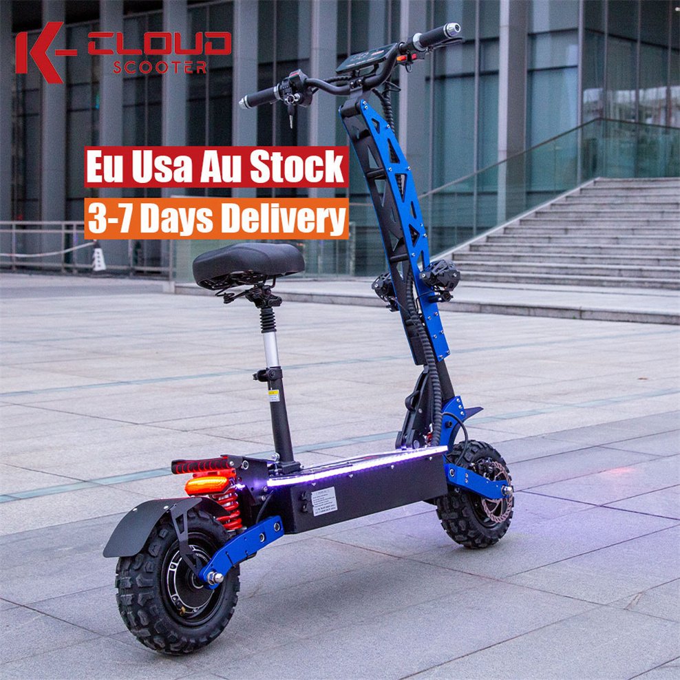 Cheap 3-7 Days Delivery 6000W 5600W Powerful Adult 11 Inch Two Wheel 60V Electric Scooter All Terrain E Scooter