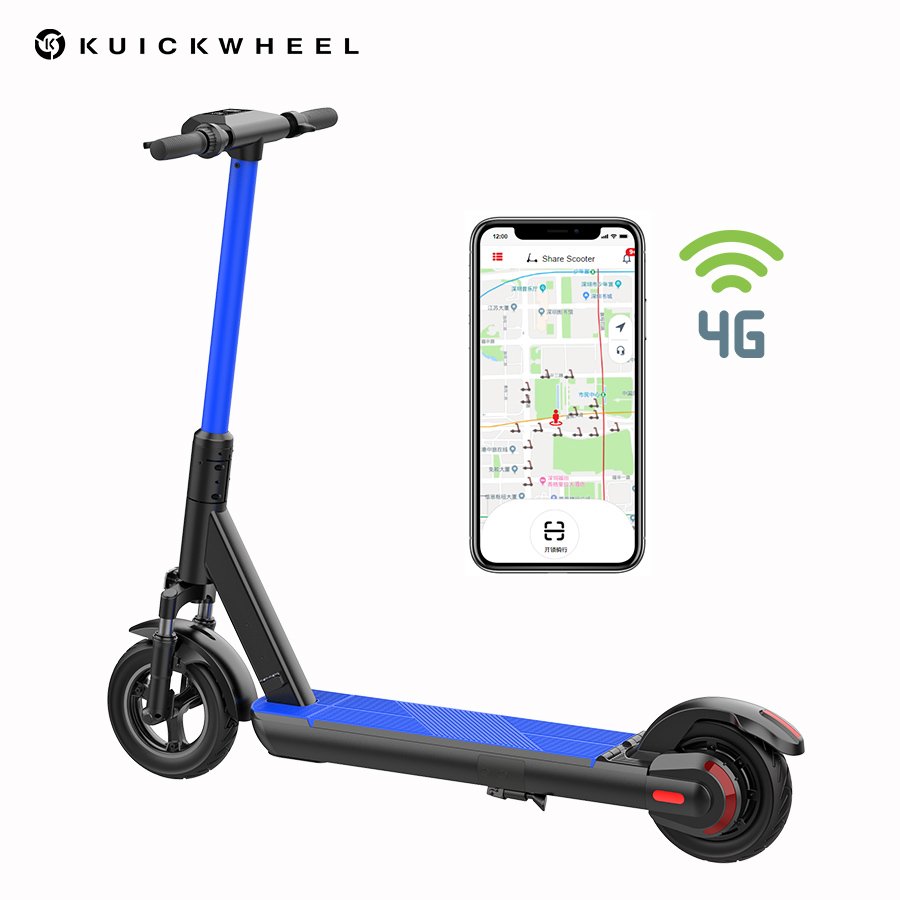 Kuickwheel Customized High Quality Sharing/Rental Electric Scooters Dockless Removable Battery ODM Service