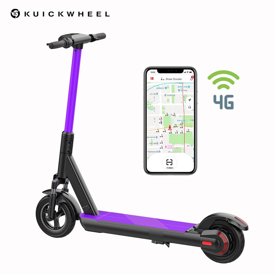 Kuickwheel Customized High Quality Sharing/Rental Electric Scooters Dockless Removable Battery ODM Service