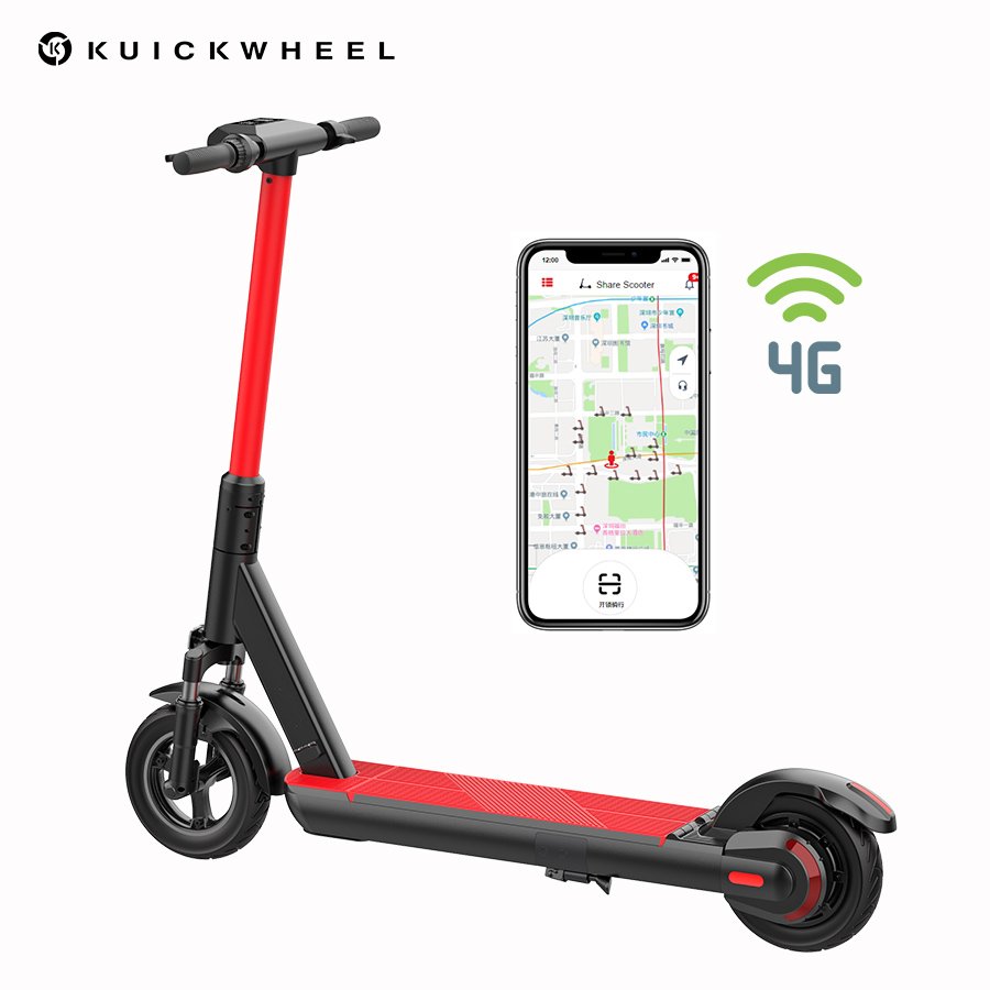Kuickwheel Customized High Quality Sharing/Rental Electric Scooters Dockless Removable Battery ODM Service