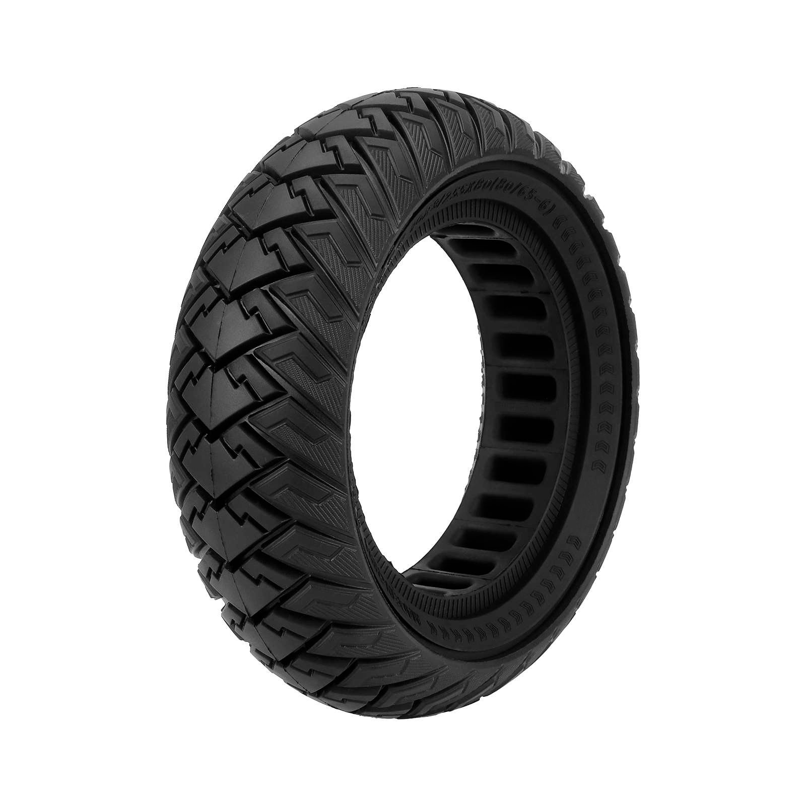 D8L 10*3/255*80(80/65-6) Off-road Solid Tire for Electric Scooter Tire and E-Scooter Front or Rear Solid Tire Replacement