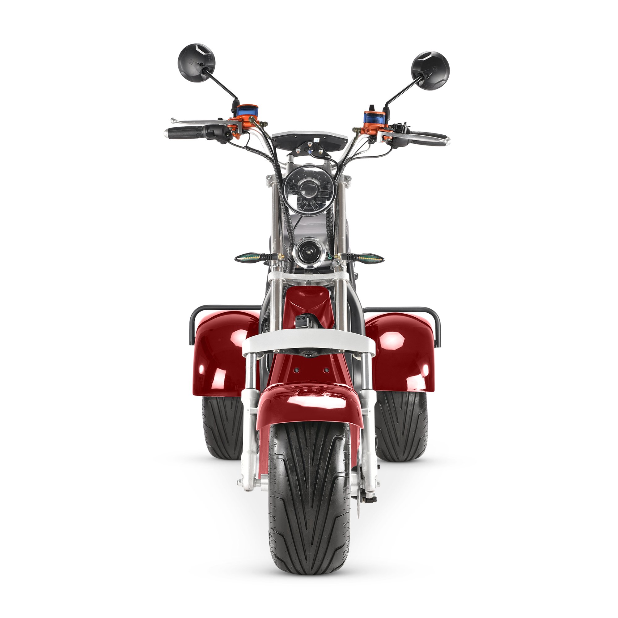 off road model CP-7 flexible 4000W 60AH dual motor powerful three wheel electric scooter electric tricycle citycoco