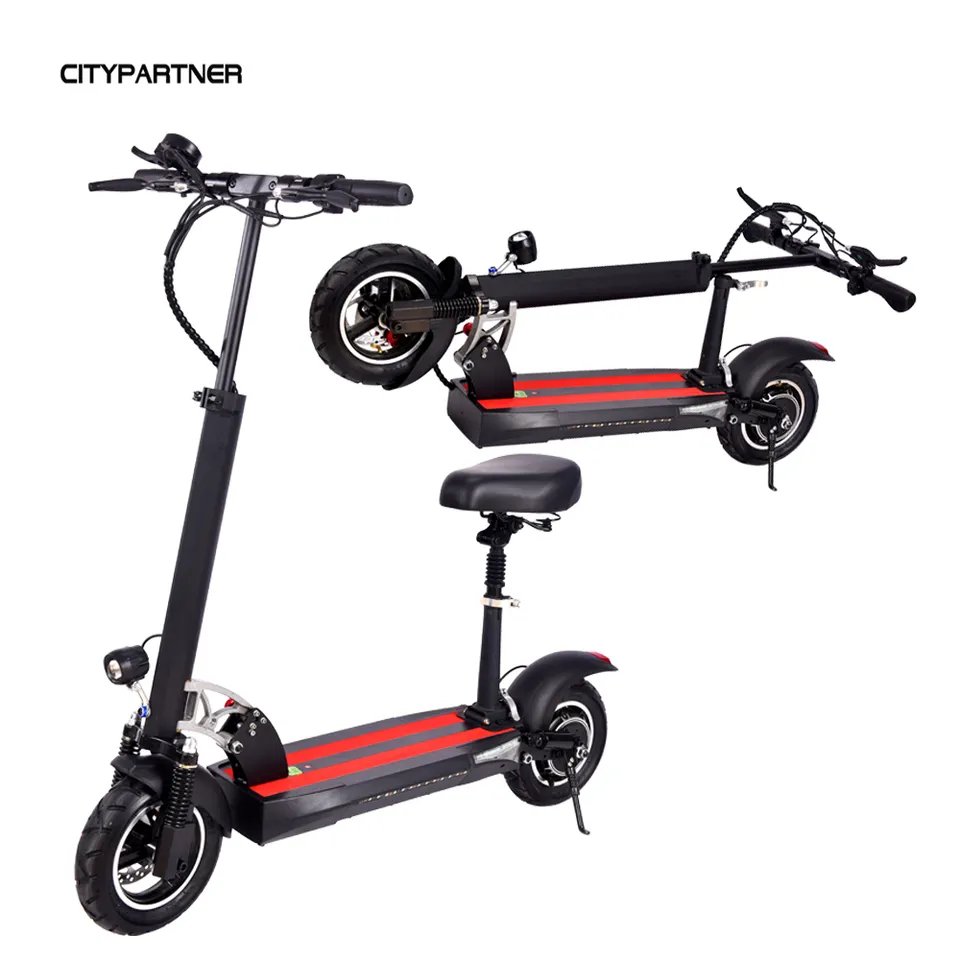 HONGDUO Electric Scooter 10 Inch Adult Foot Scooters Brushless Motor 36V/10Ah 350W