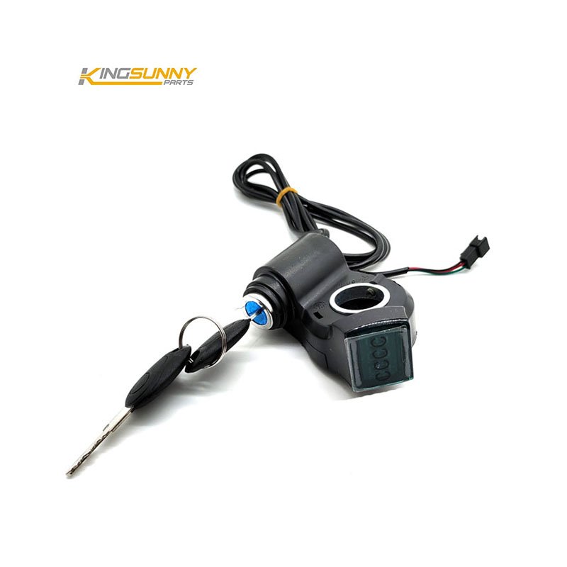 King Sunny Power Button with Voltmeter Display Ignition Key for Zero 8X 10X Electric Scooter Spare Parts Escooter Accessory