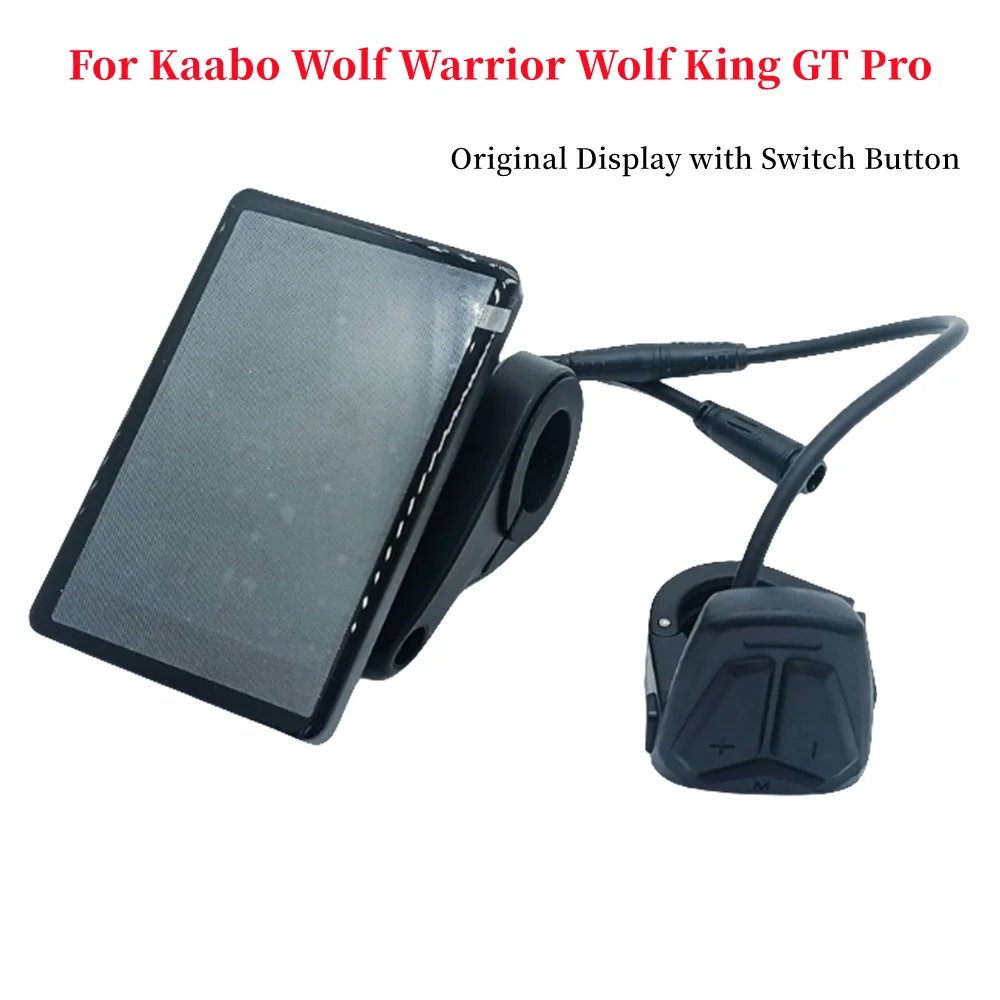 Original Display with Switch Button for Kaabo Wolf Warrior Wolf King GT Pro TFT Electric Scooter Dashboard Switch Spare Parts