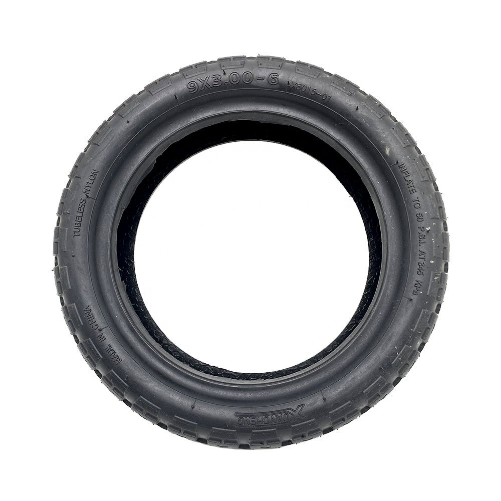 9x3.00-6 Off-road Tire for E-scooter Electric Scooter 9 Inch Tubeless Tire Parts