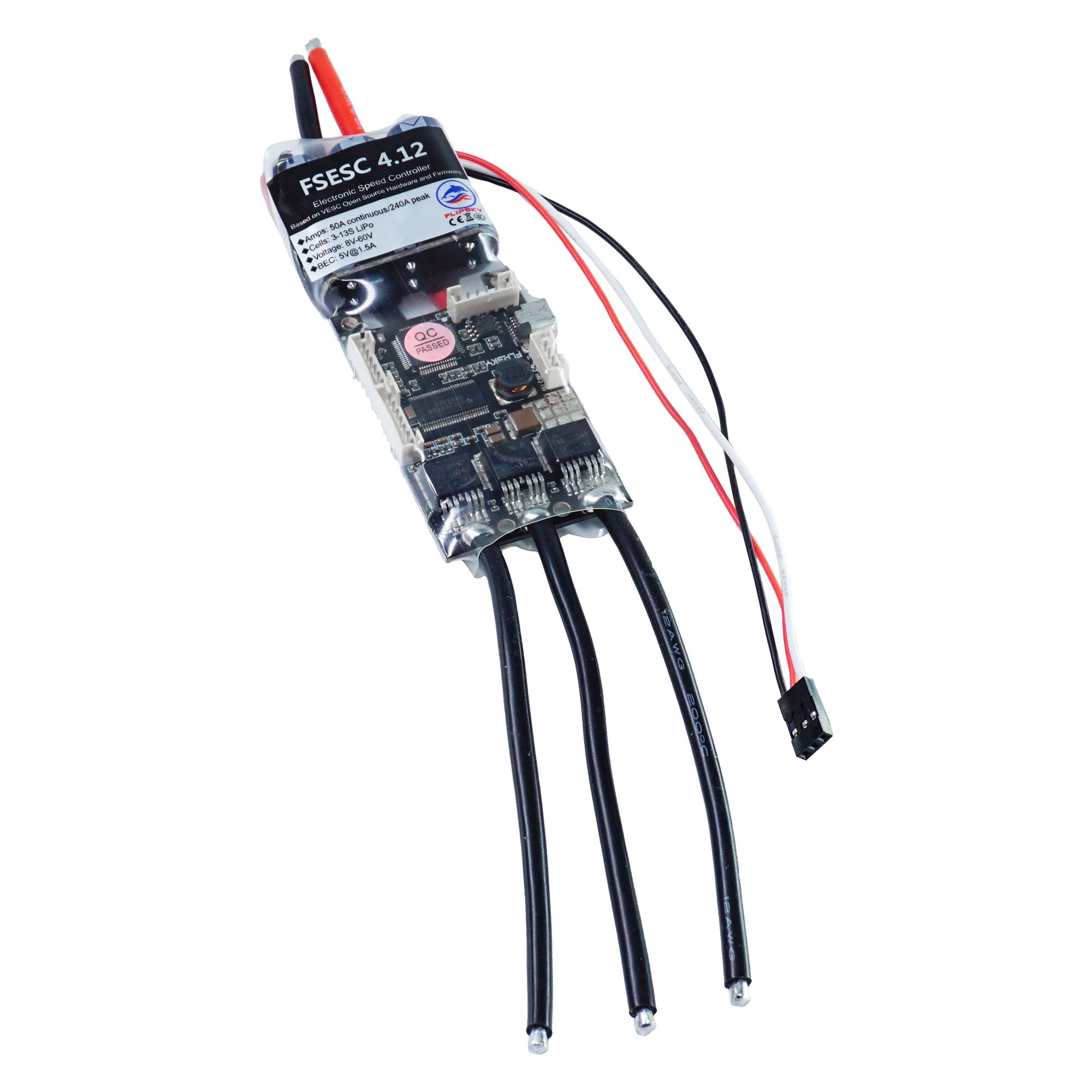 Flipsky 8-60V 50A Flipsky ESC4.12 Based on VESC V4.12 for electric skate board