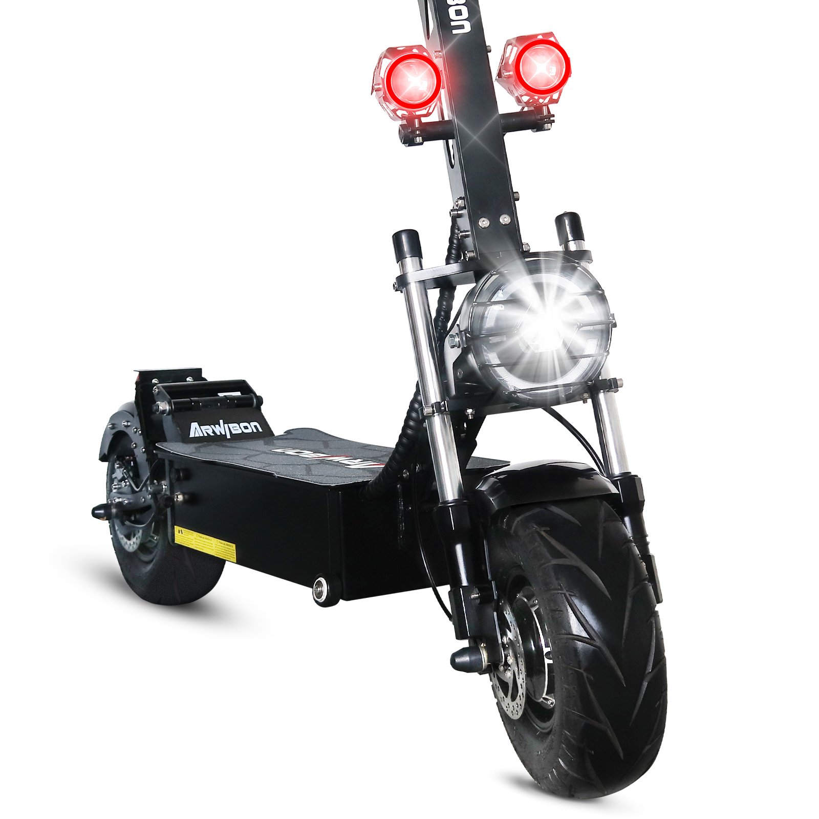 US Eu Warehouse 13inch Fat Tire Off Road Electric Scooter 8000W 100KM Speed Folding Dual Motor Electric Scooter Adult