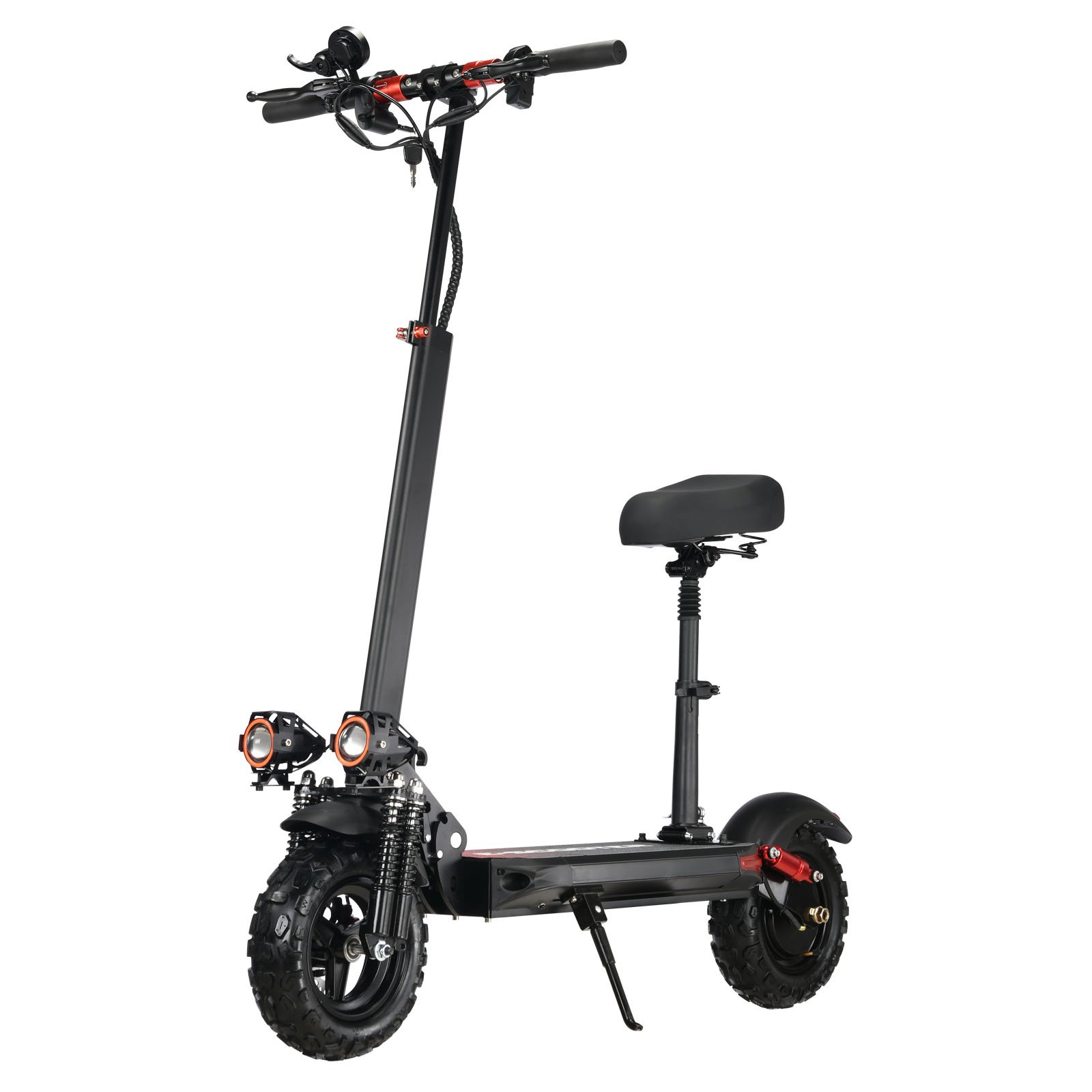 1200W Fast Foldable Mobility E Scooter Rear-Drive with 11-Inch Off-Road Vacuum Tire Electric Scooter
