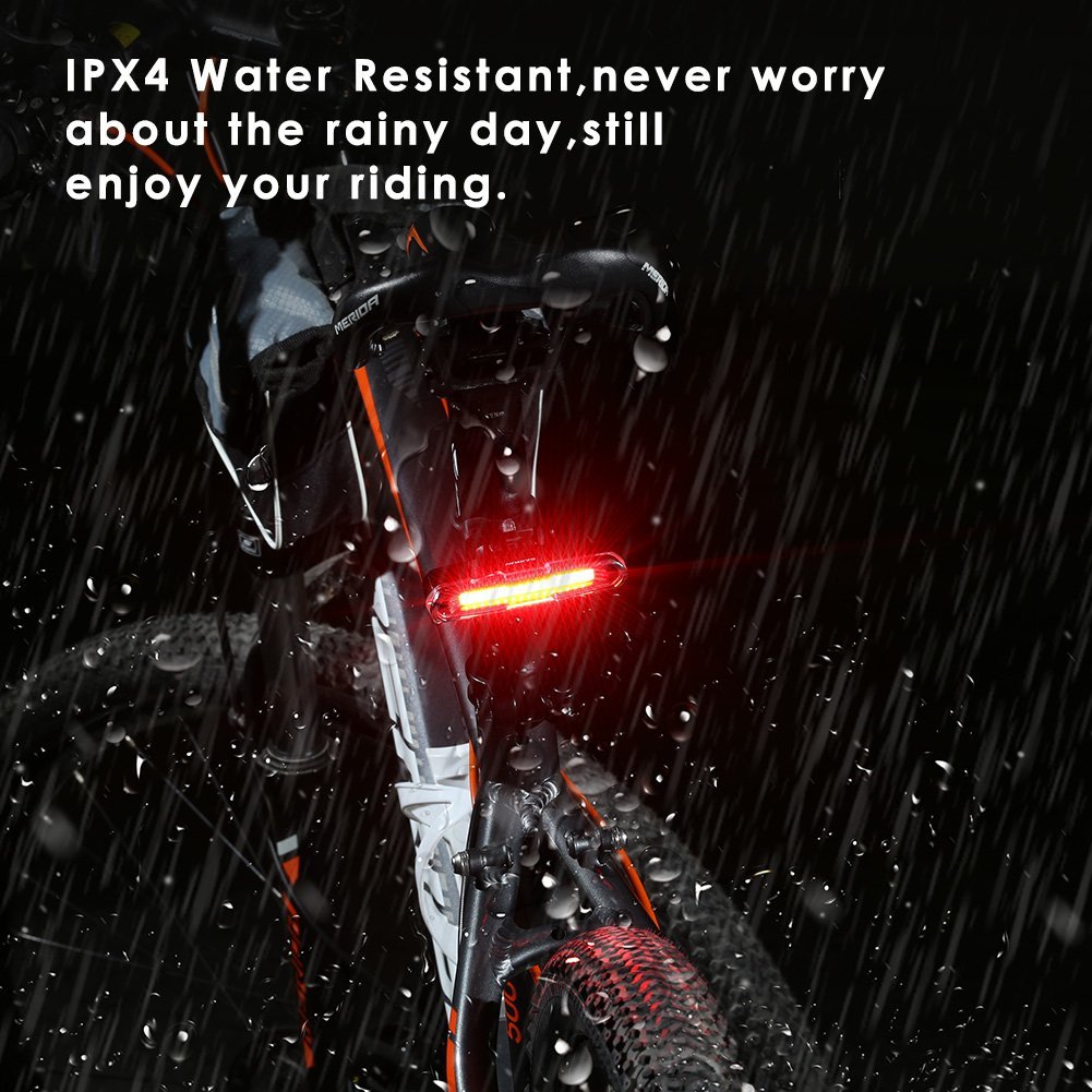 Superbsail Bike Headlight Led USB Rechargeable 5 Mode Option Red Blue Safety Night Light Electric Scooter Spare Parts Wholesale
