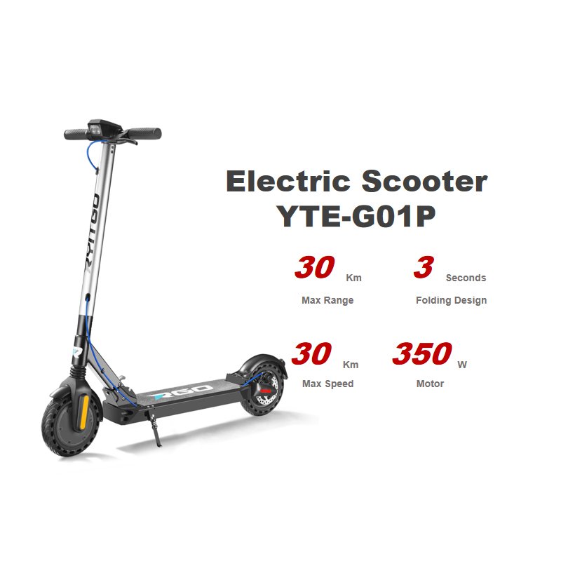 Premium OEM Factory Folding Electric Scooters 350W Wholesale LED Display Disc Brake Electric Scooters