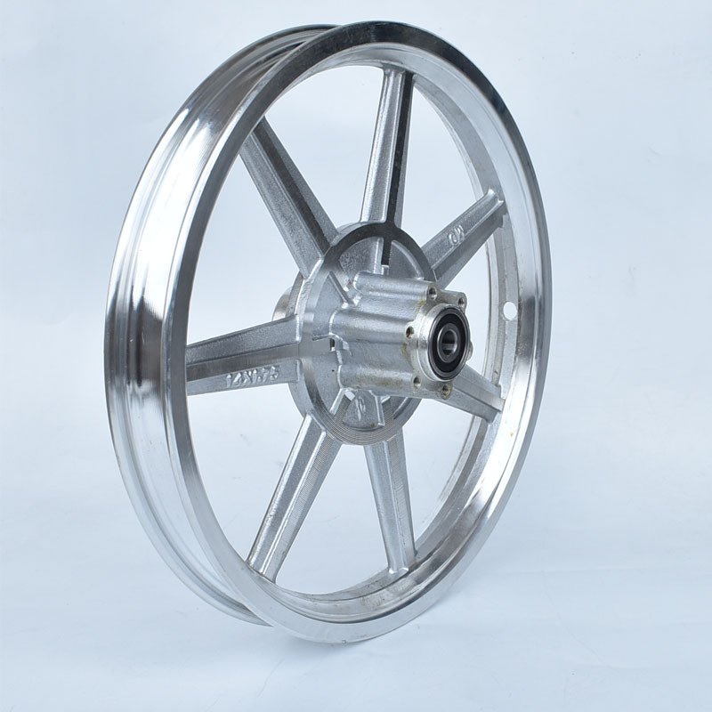 Motorcycle 12/14 inch Aluminum Alloy Wheel Disc brake Front Rim For Electric Scooters E-bike Folding Bicycles Parts