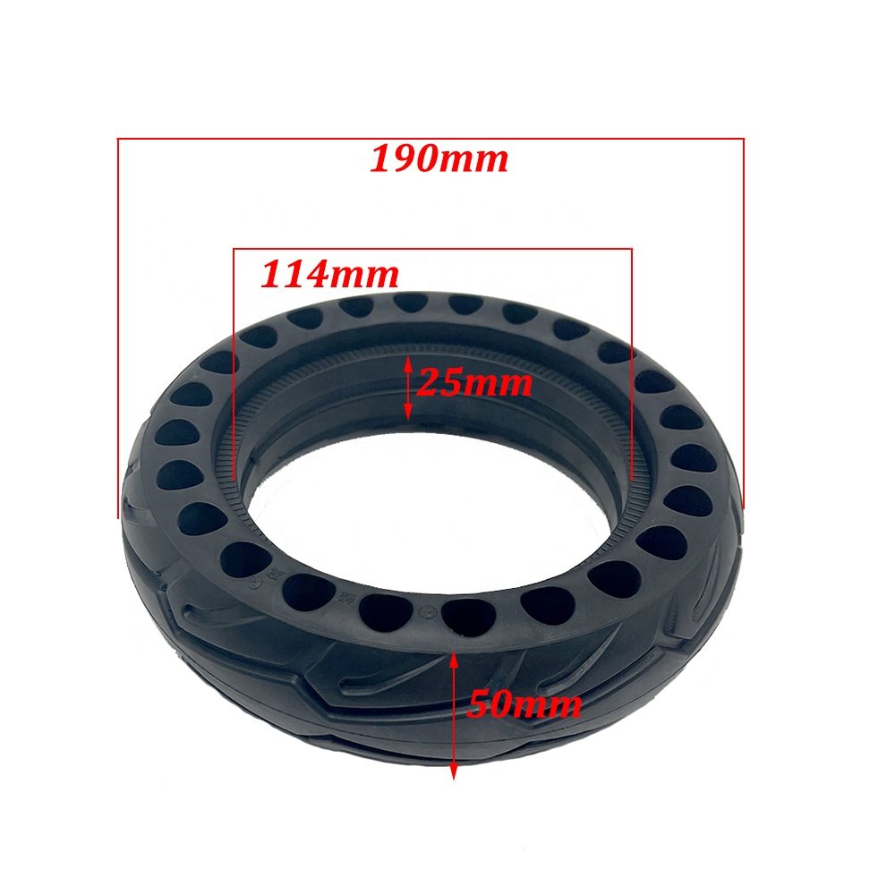 200x50 Through hole Solid Tire for Folding Electric Scooter Explosion Proof,wear-resistant,antiskid Tyre Replacement Parts