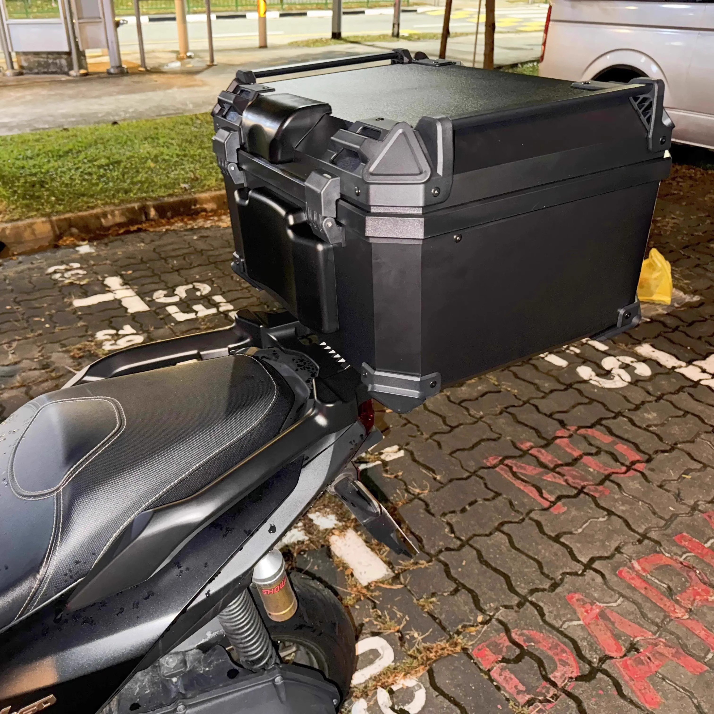 nmax 155 top box for helmet motorcycle yamaha accessories rear luggage Rack Aluminium Alloy Thicken Heavy 3KGS storage rack