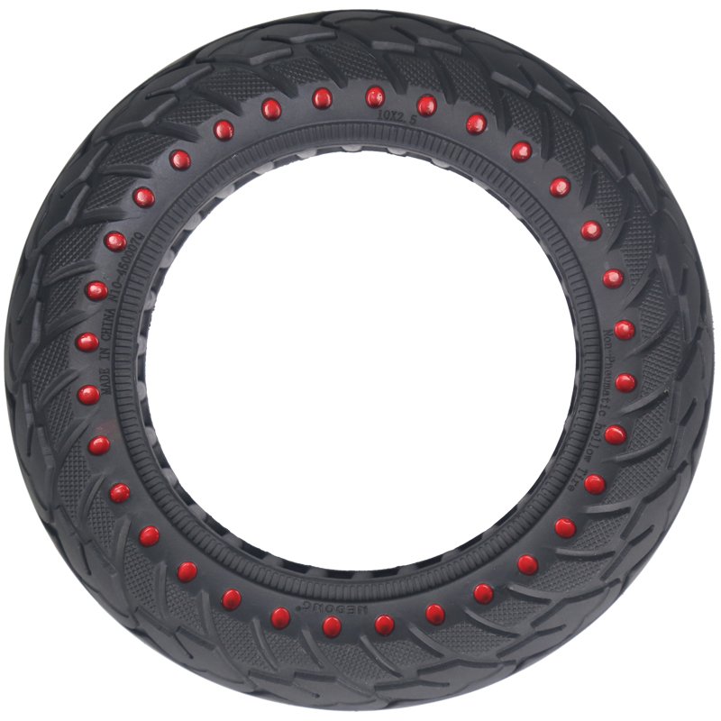Nedong 10*2.5 New Material Light& Elastic Series Colorful Tire Scooter Solid Wheel 60/70-6.5 Suitable for Ninebot Max G30