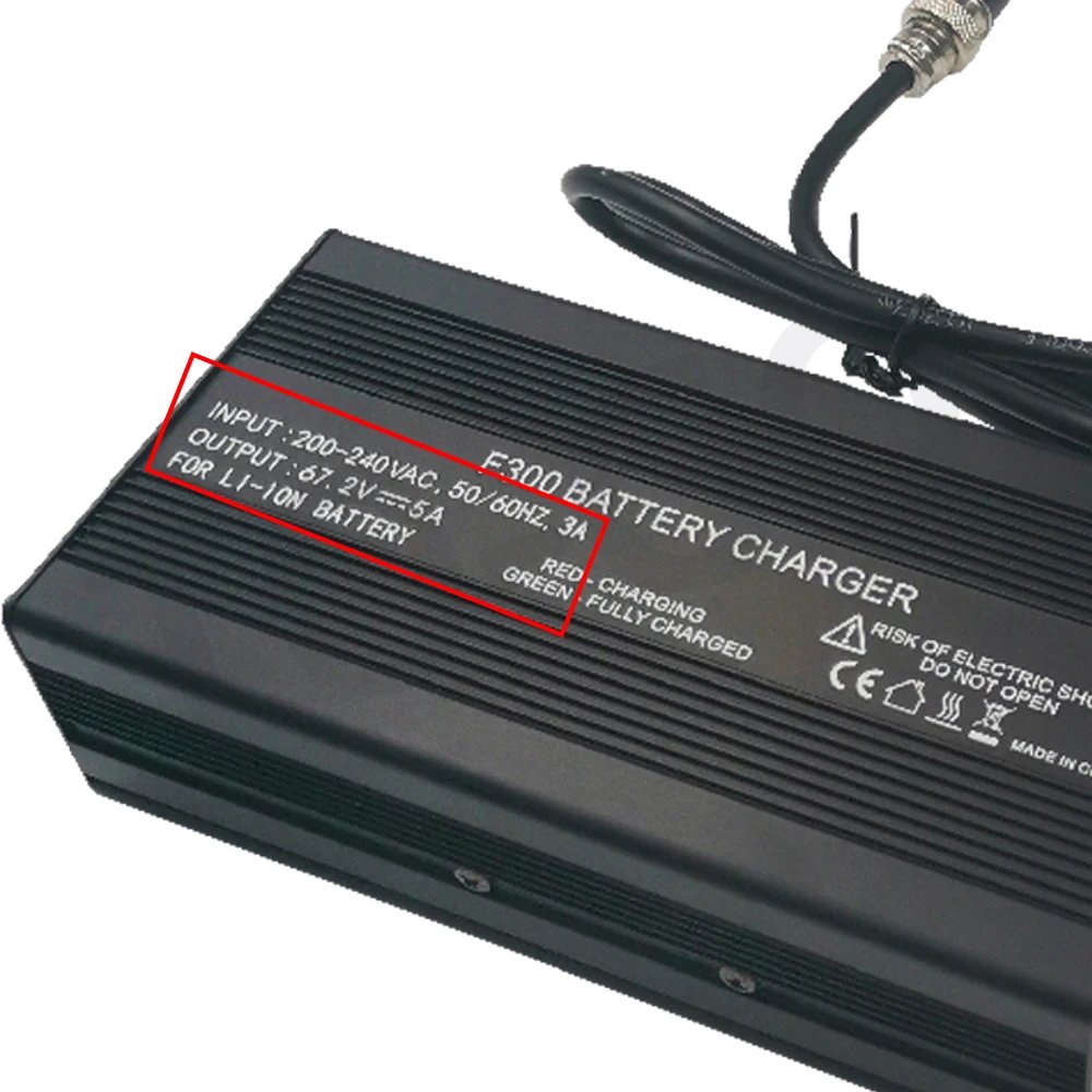 Original 67.2V 5A Fast Charger 3-Pin Suit For Blade GT Blade 10S Fighter 11+ Blade 10D 60V 5A Quick Charge E-Scooter Parts