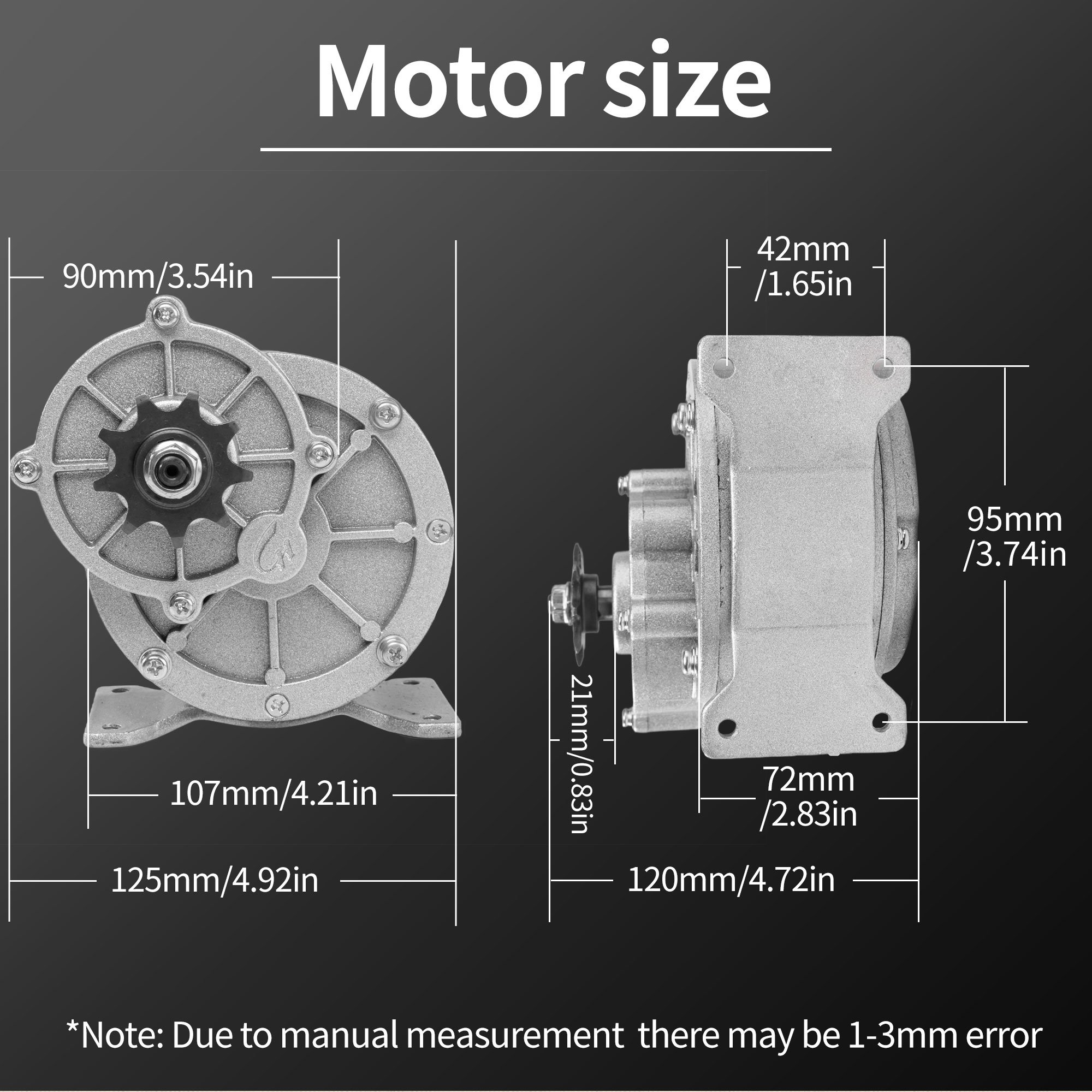 MY1018 24V 36V 450W Electric Bicycle Motor Permanent Magnet Brushed DC Motor for Cars & Wheelchairs