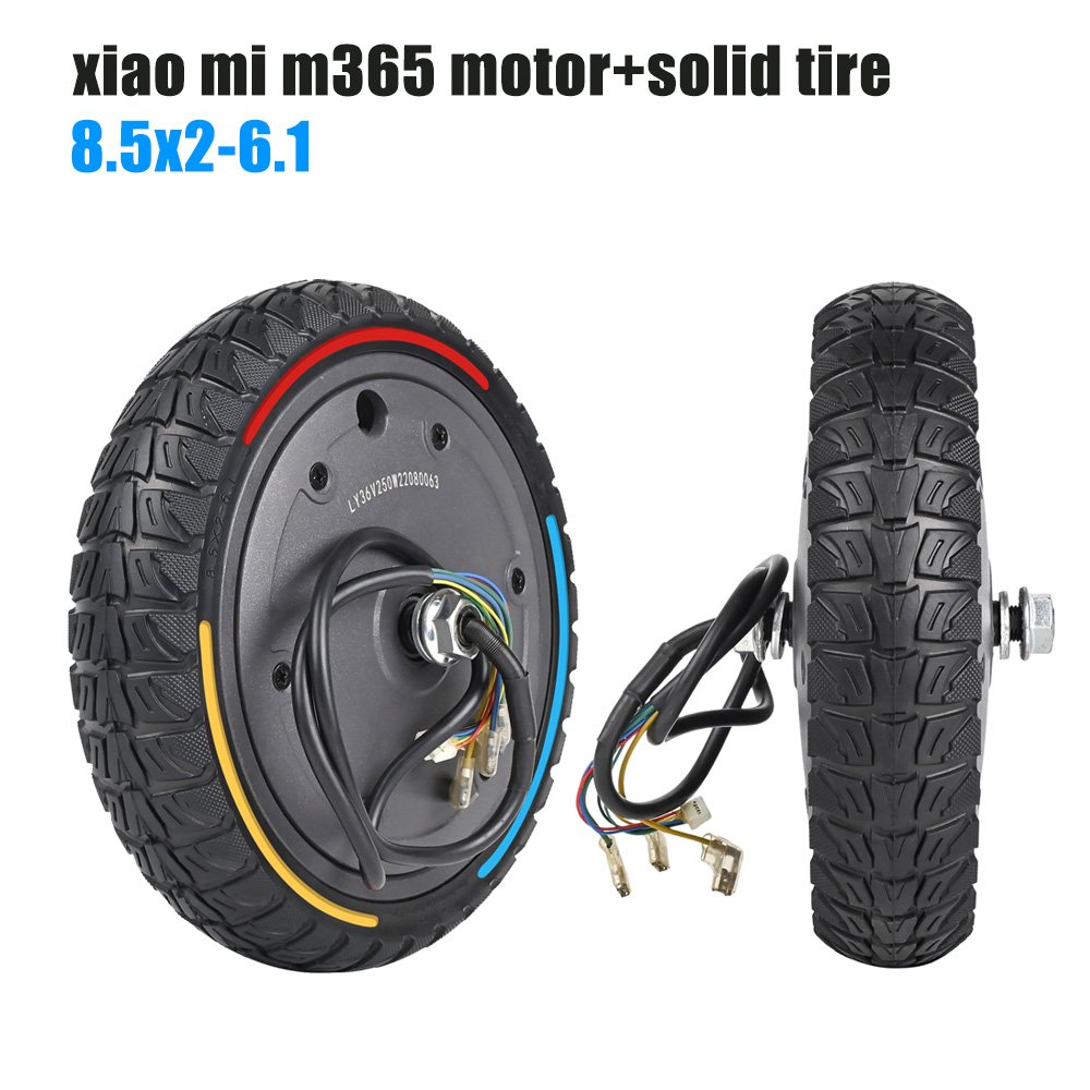 Cityneye Electrical Scooter Parts Solid Tires Rubber Tyres Metal Motors 8.5x2-6.1 for Mi M365 Pro 2 1s Series Accessories