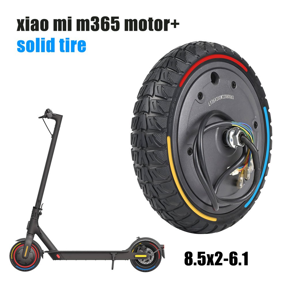 Cityneye Electrical Scooter Parts Solid Tires Rubber Tyres Metal Motors 8.5x2-6.1 for Mi M365 Pro 2 1s Series Accessories