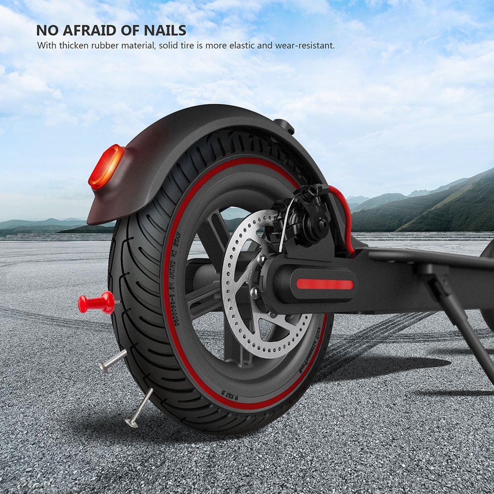 8.5*2 elastic solid tire belt red for M365 pro pro2 electric scooter accessories & parts free inflatable explosion-proof tire