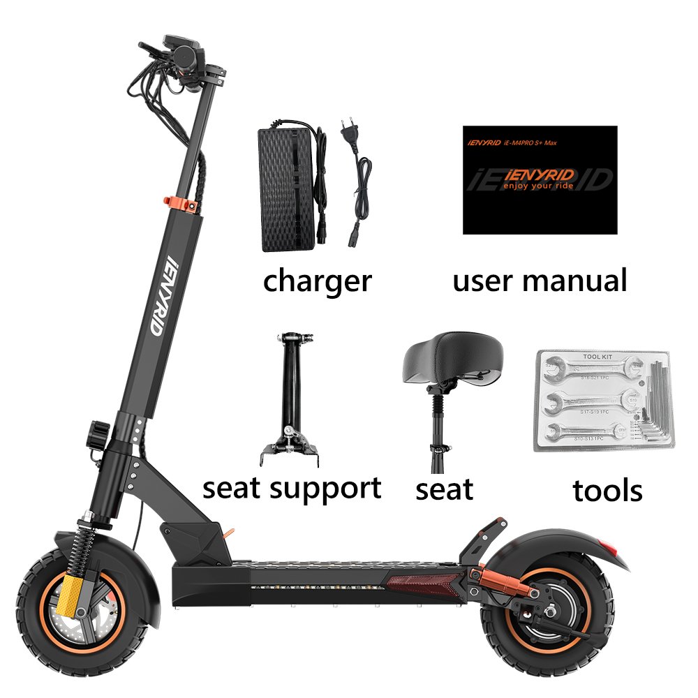 800W acceleration motor iENYRID M4PRO S+ MAX foldable electric scooter with 10-inch off-road wide tire