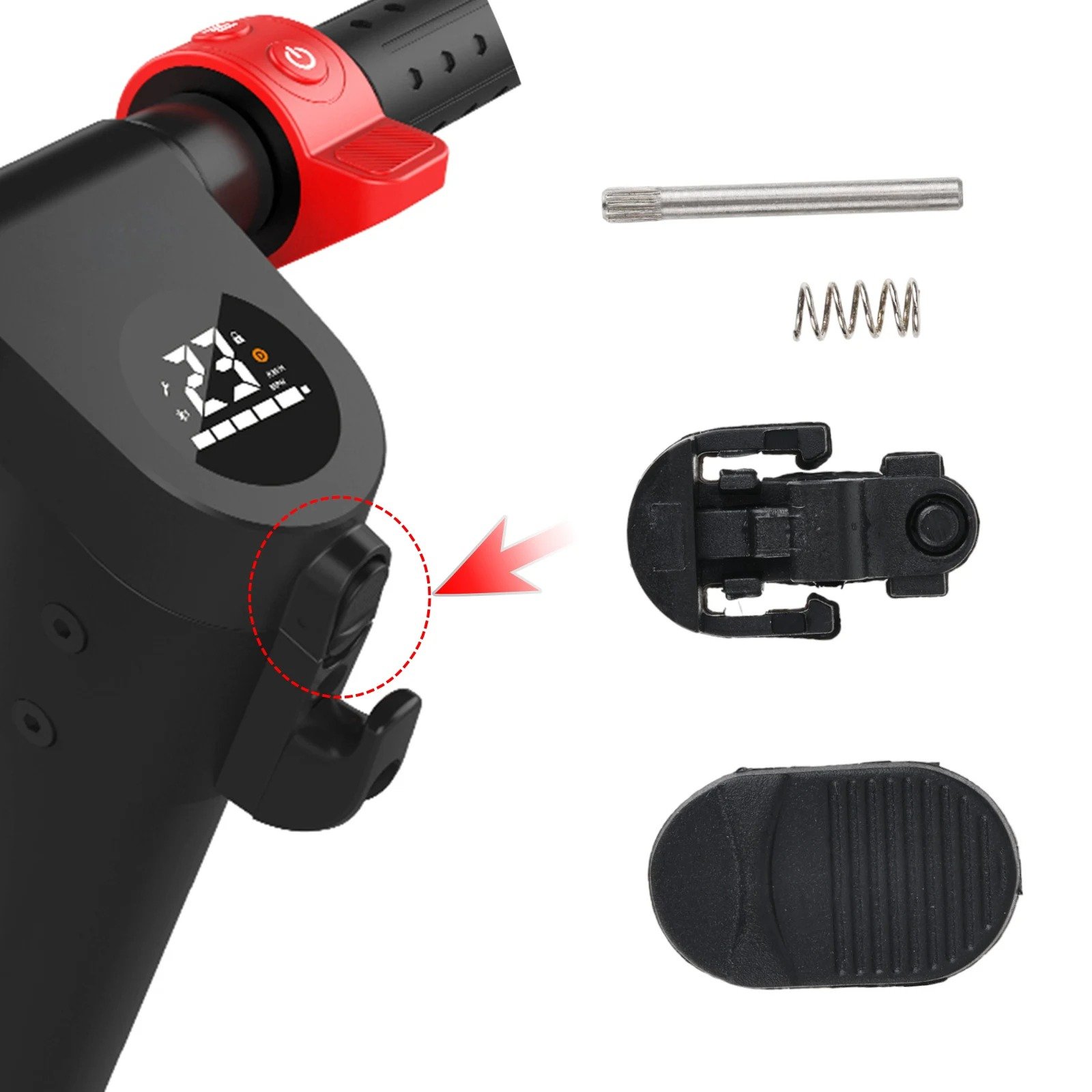 Eu Warehouse Upgraded High-density Electric Scooter Alloy Steel Plastic Bongo Series Hook and latch For HX X7 accessories