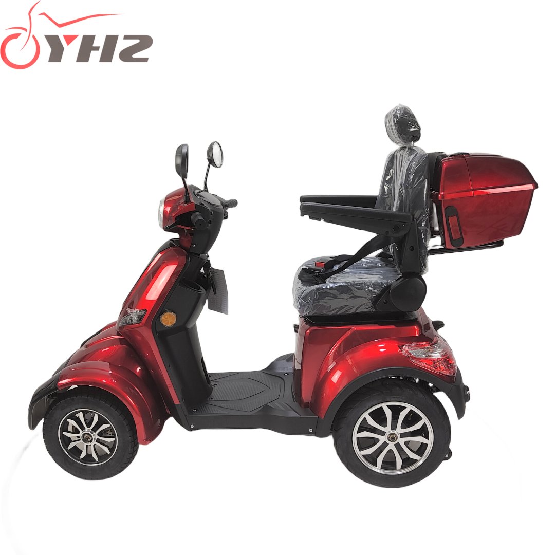 Delivery to door EEC 4 wheels electric mobility scooter 1000W handicapped vehicle with 30ah removable battery