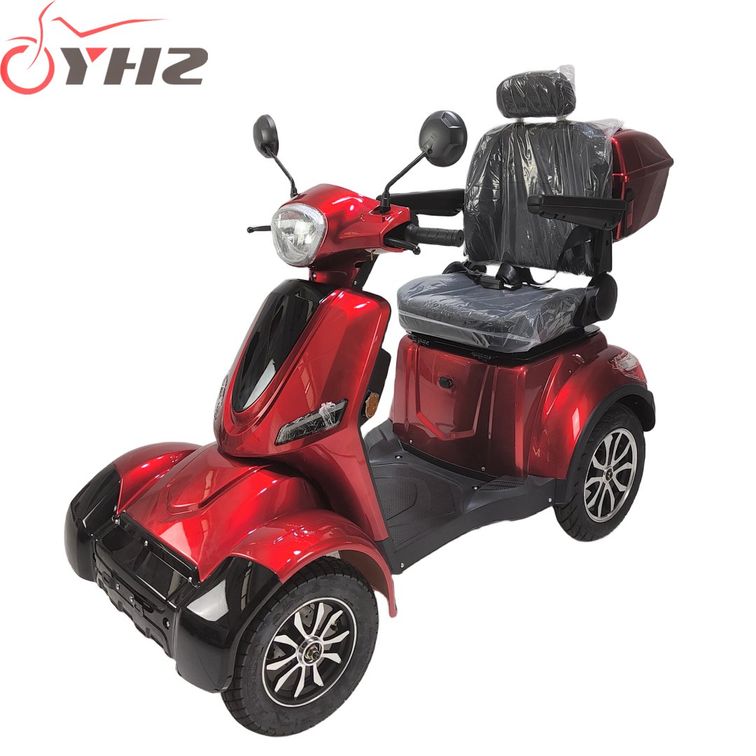 Delivery to door EEC 4 wheels electric mobility scooter 1000W handicapped vehicle with 30ah removable battery