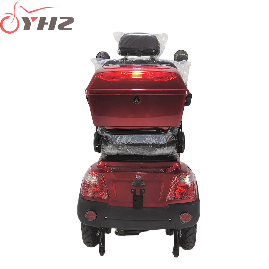 Delivery to door EEC 4 wheels electric mobility scooter 1000W handicapped vehicle with 30ah removable battery