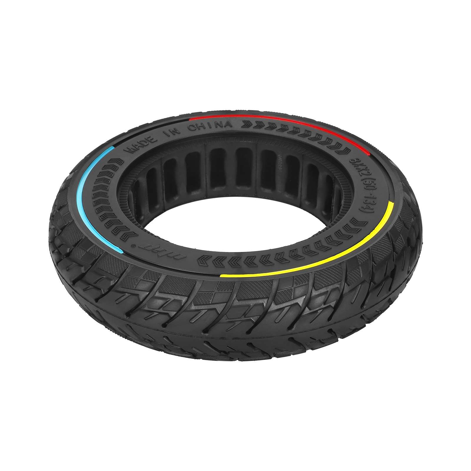 8.5*2 (50-134) Off-Road Solid Tire 8.5 Inch Solid Tyre With Three Colours Circle For VSETT 8 9 9+ ZERO 8 9 Scooter Tires Parts