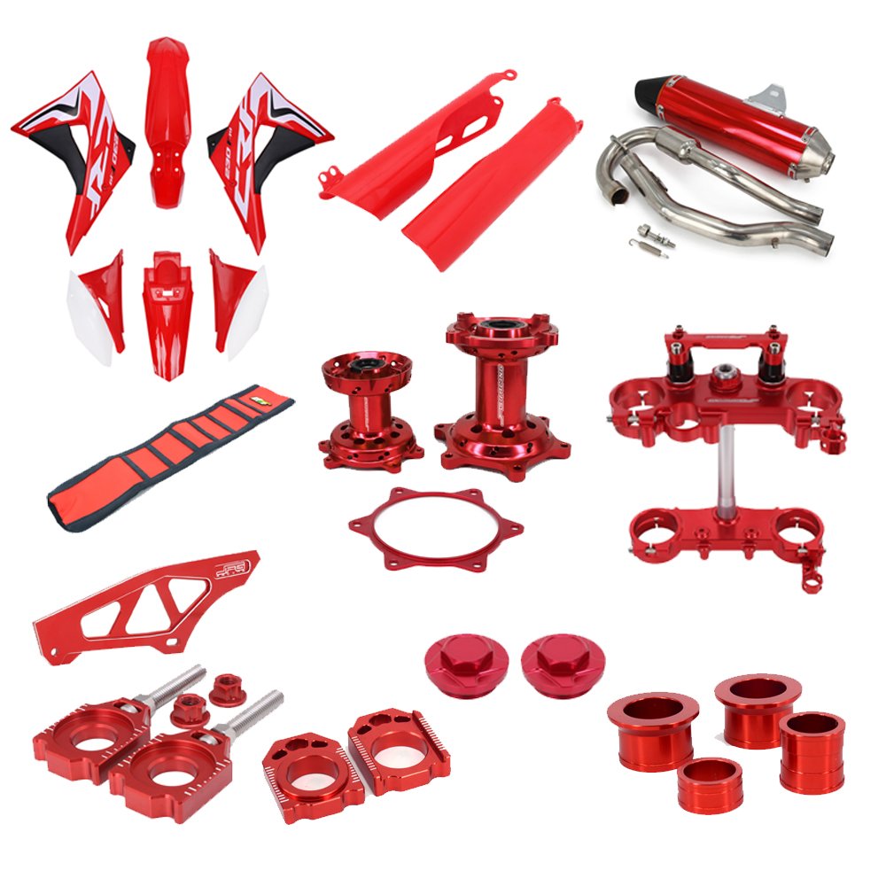 JFG Factory Manufacturer Cnc Aluminum Alloy Enduro Dirt Bike Spare Part Motorcycle Accessories Body Plasit Kit For Honda Crf Xr