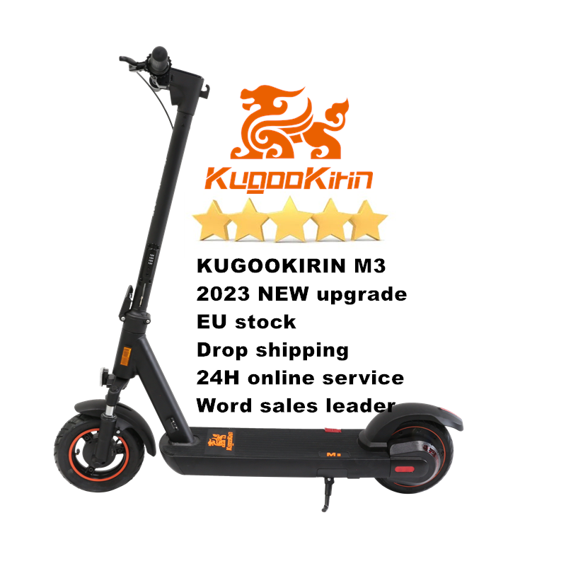 EU Warehouse New product drop shipping two wheel KugooKirin M3 off road 120kg load 3 speed modes electric scooter