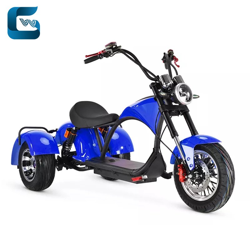 Electric scooter export trike motorcycle 2000w 60v 40ah electric three wheels