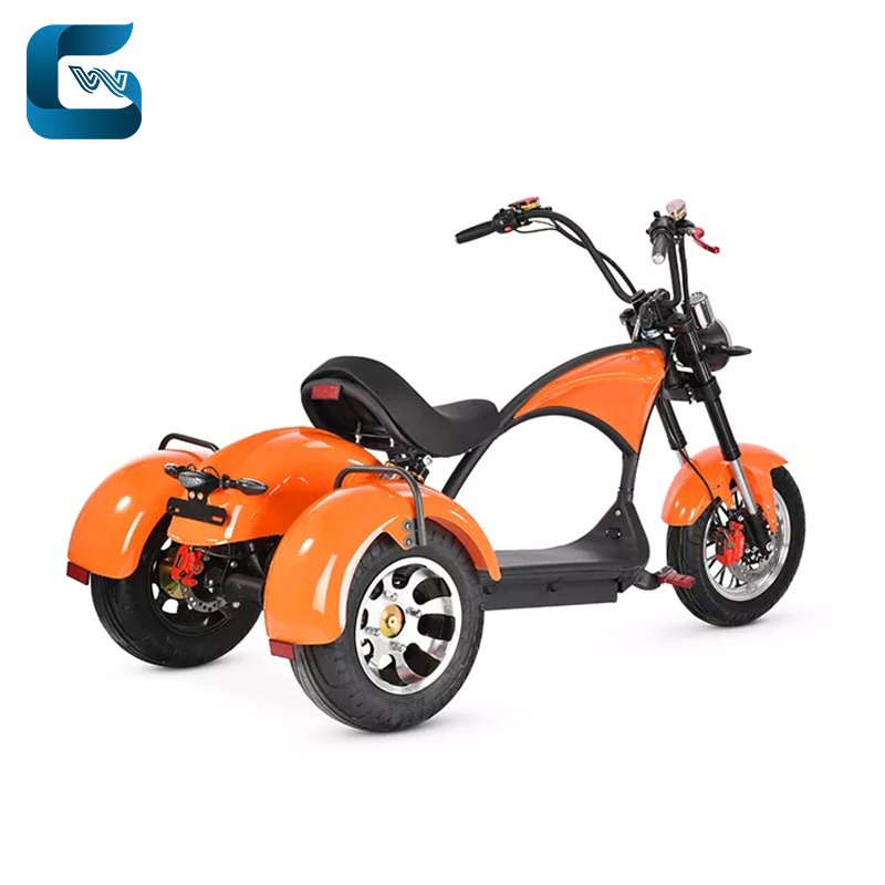 Electric scooter export trike motorcycle 2000w 60v 40ah electric three wheels
