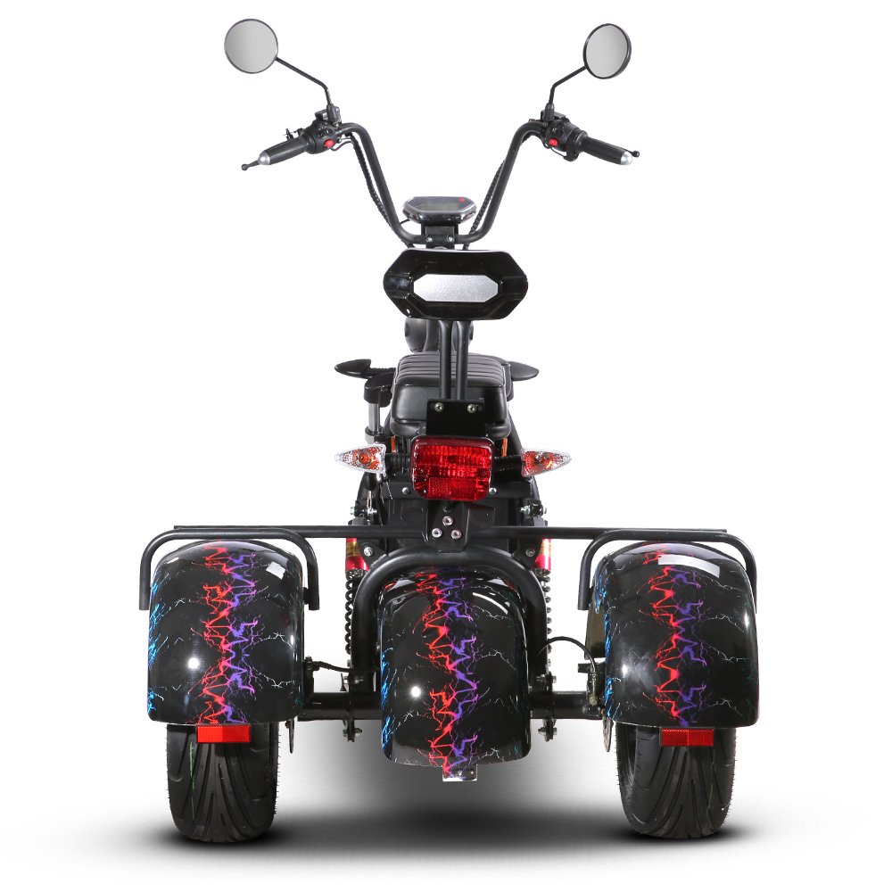 2022 EEC 1500W Dual battery Powerful China Cheap 3 Wheels Electric Scooters with EU stock