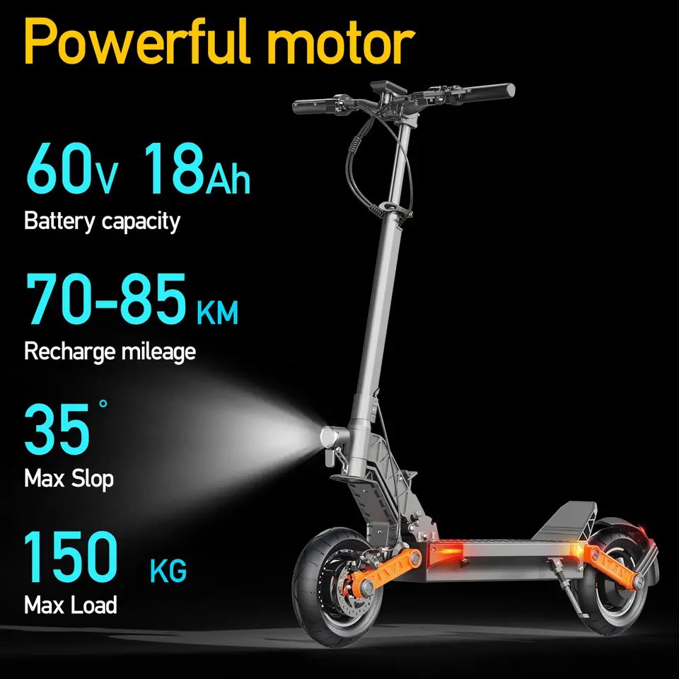 JOYOR S10S China Professional Manufacturer E-scooter 65Km/h Top Speed 60V 18AH Folding Electric Scooter For Adult