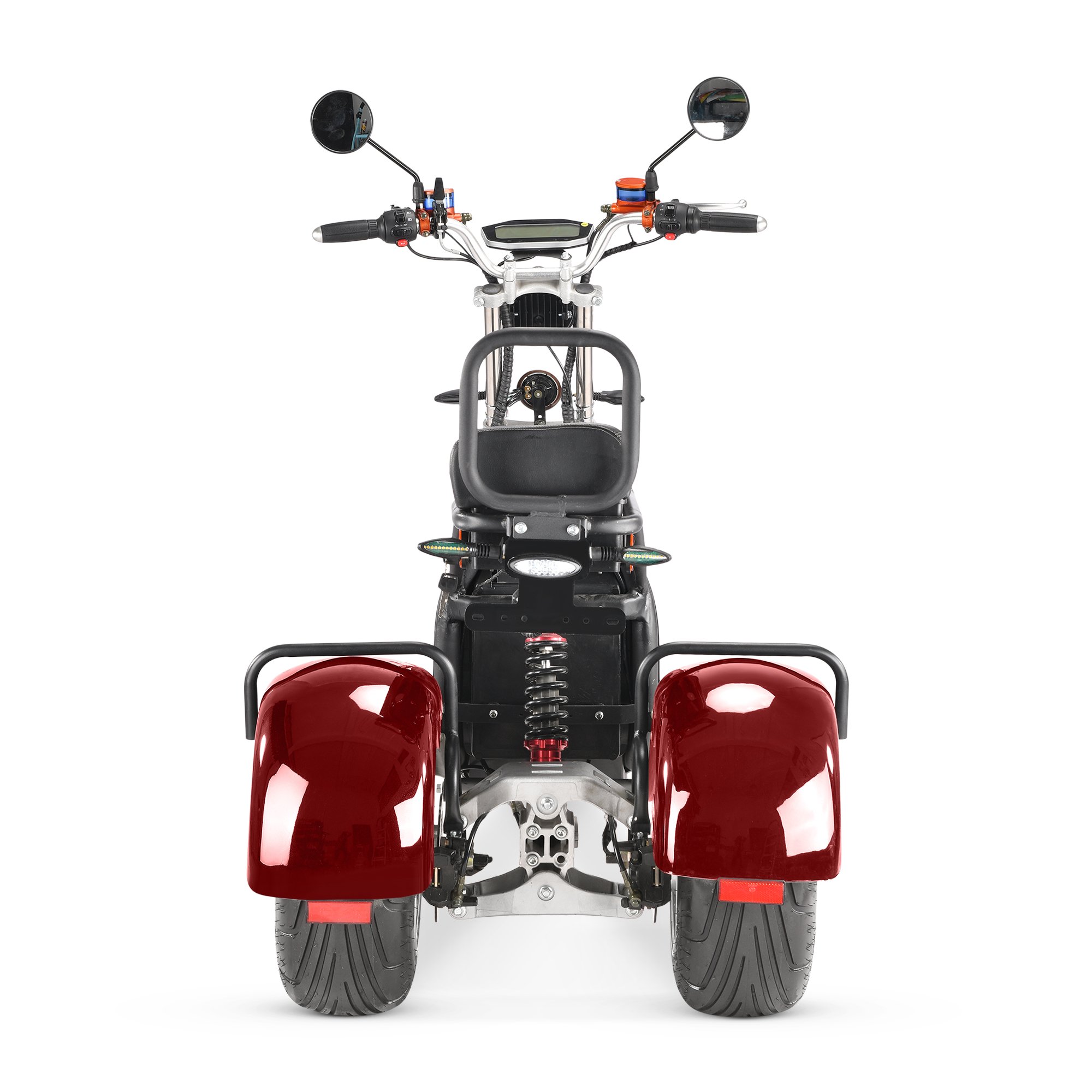  4000w 60v55ah battery fat tire swing three wheel electric motorcycle scooter