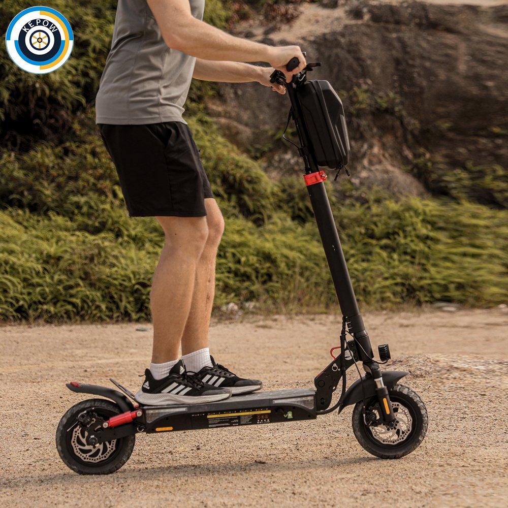 kepow T4 Off Road Electric Scooters Spain Warehouse 10 Inch Pneumatic Tire 500w 13ah Adult Foldable Scooter