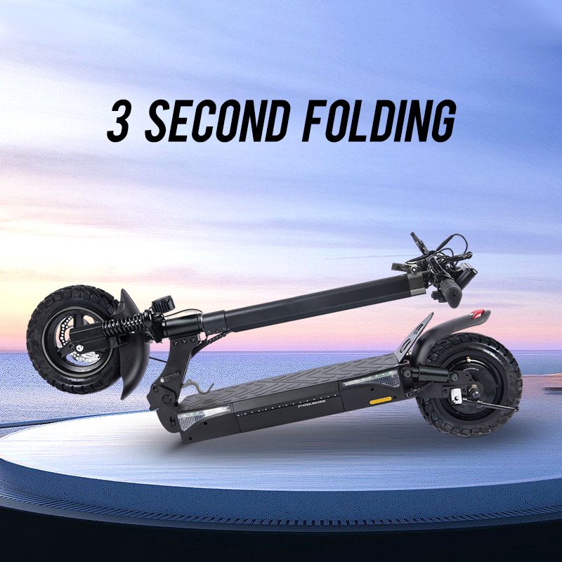 kepow T4 Off Road Electric Scooters Spain Warehouse 10 Inch Pneumatic Tire 500w 13ah Adult Foldable Scooter