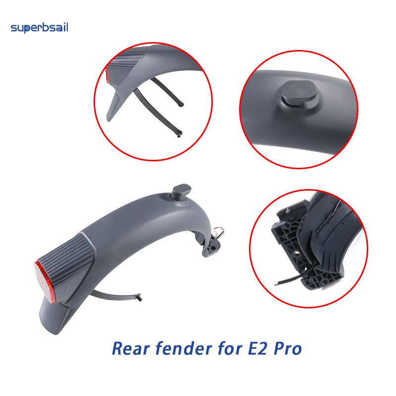 Superbsail Electrical Kick Scooter Spare Parts Accessories Original Rear Fender For E2 Pro Nine Bot E Scooter Mudguard Fenders