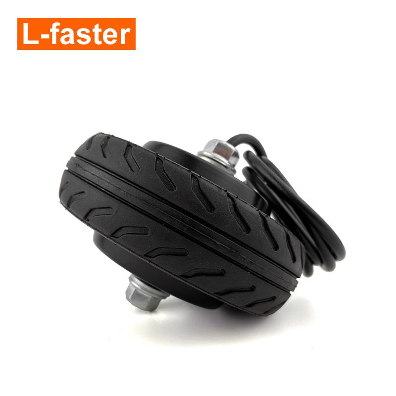DIY 200W Solid Tire Motor Wheel 5 inch brushless hub motor electric scooter parts