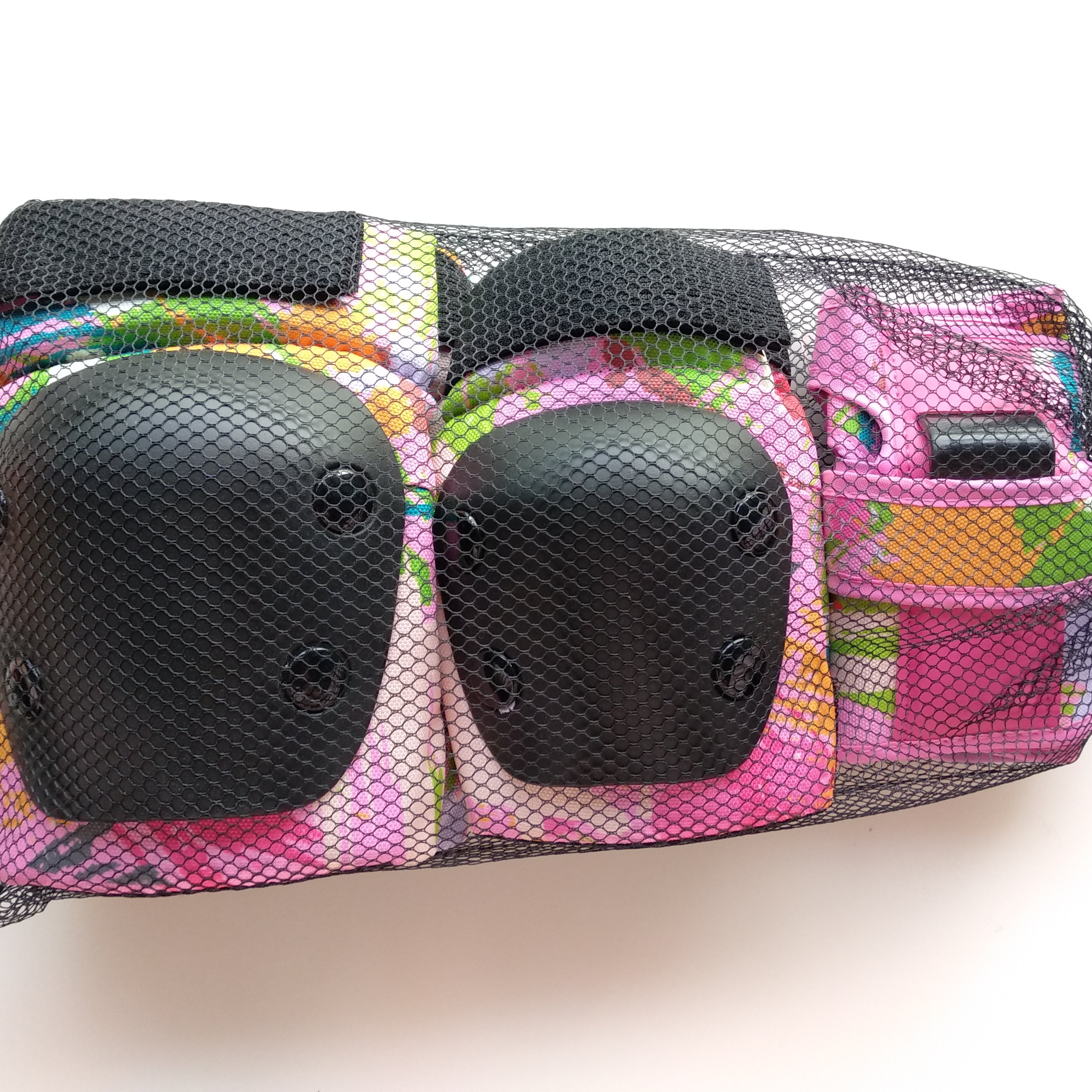 Pink Protective Gear Protections with Knee pad Elbow Wrist pads with Custom Logo for skateboard bike scooter Adults Kids