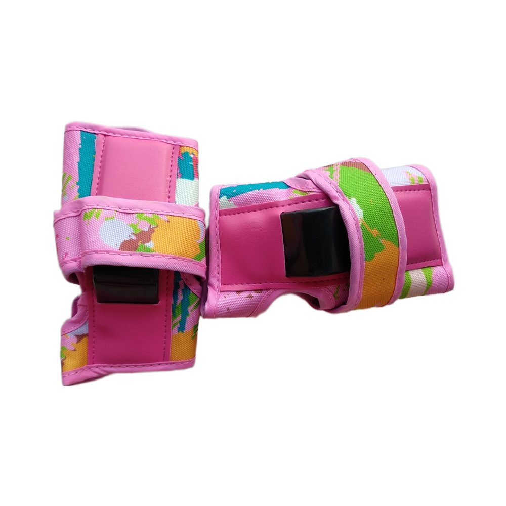 Pink Protective Gear Protections with Knee pad Elbow Wrist pads with Custom Logo for skateboard bike scooter Adults Kids
