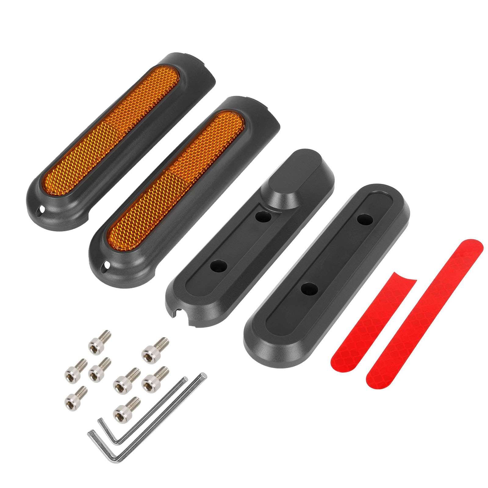 Electric Scooter Front and Rear Wheel Decorative Shells Reflective Protective Cover For Xiaomi 4Pro Scooter Accessories Parts