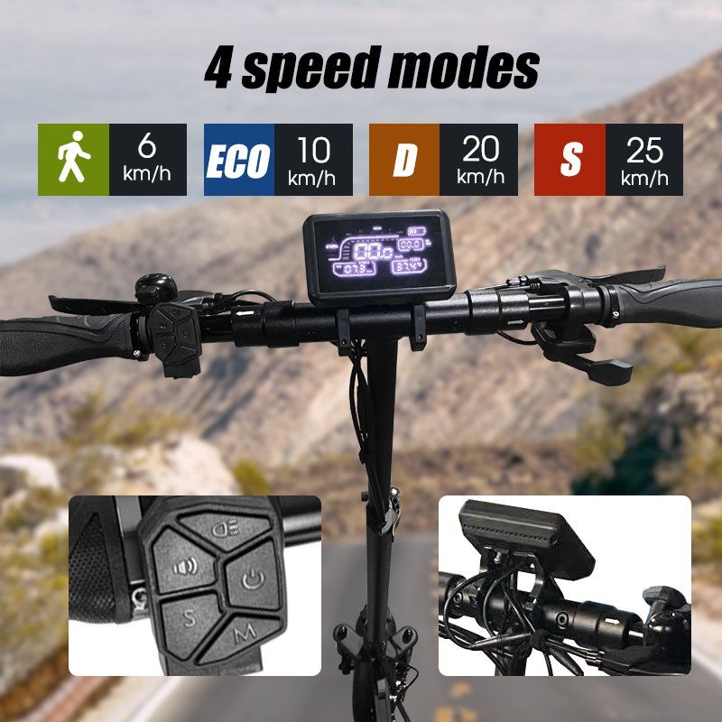 2024 new model 500w powerful motor height adjustable off-road scooter T4 adult folding electric scooter with seat