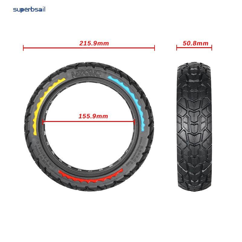 Superbsail EU stock E-scooter 8.5 Honeycomb Solid Tyre 3 color 8.5*2.0 Off road Tire For Electric Scooter Accessories