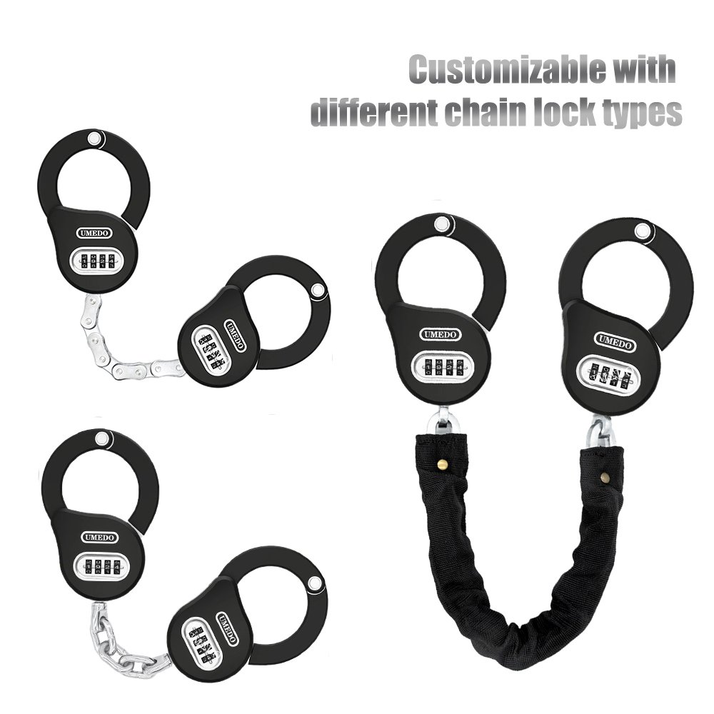 Factory outlet High safety waterproof antirust Scooter Grips motorcycle handcuff lock Double lock head scooter accessories lock
