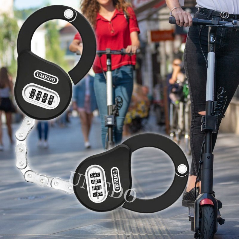 Factory outlet High safety waterproof antirust Scooter Grips motorcycle handcuff lock Double lock head scooter accessories lock