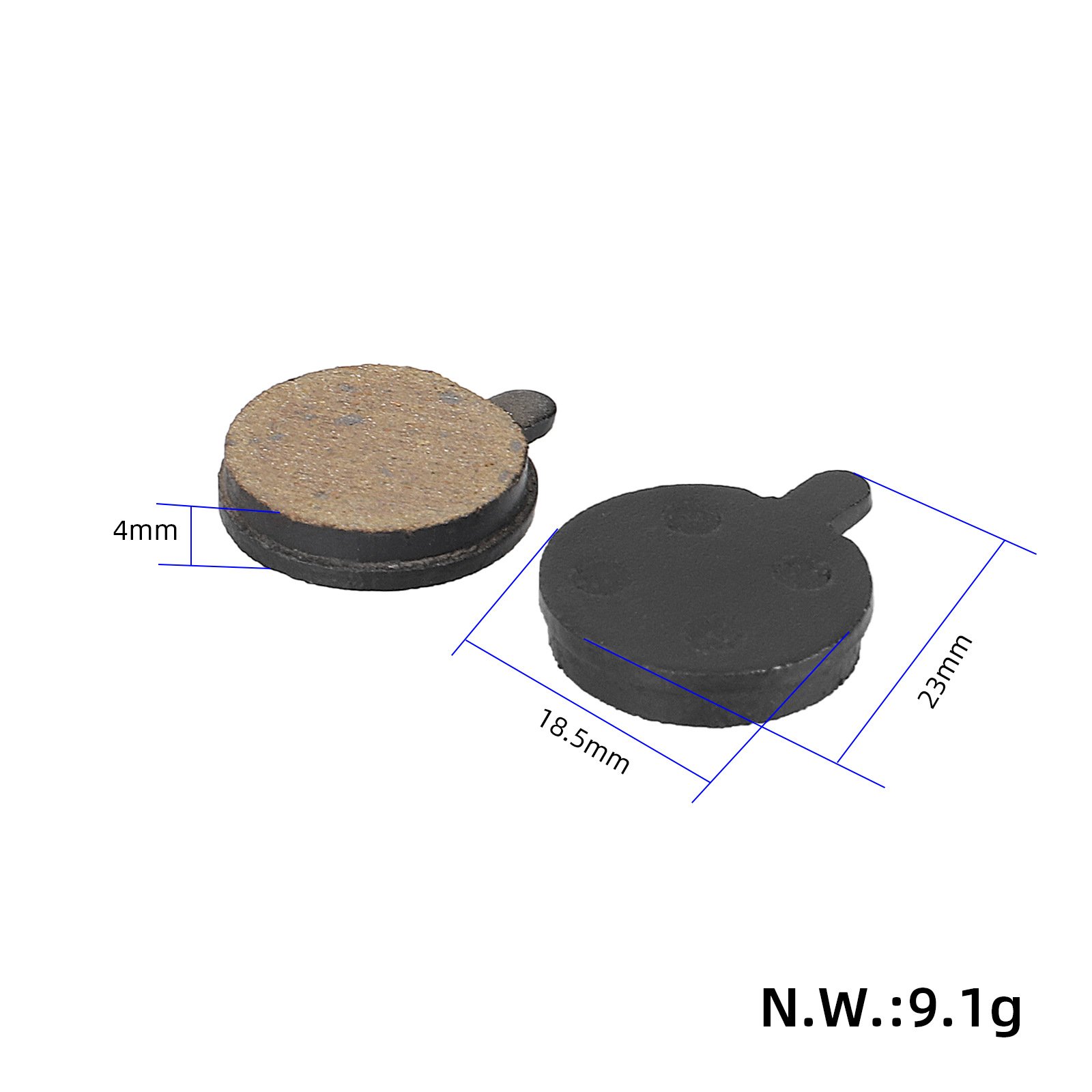EU Warehouse Electric Scooter Semimetal Brake Pads 19mm Friction Plates Pads For Xiaomi M365 Pro Scooter Repairment Parts